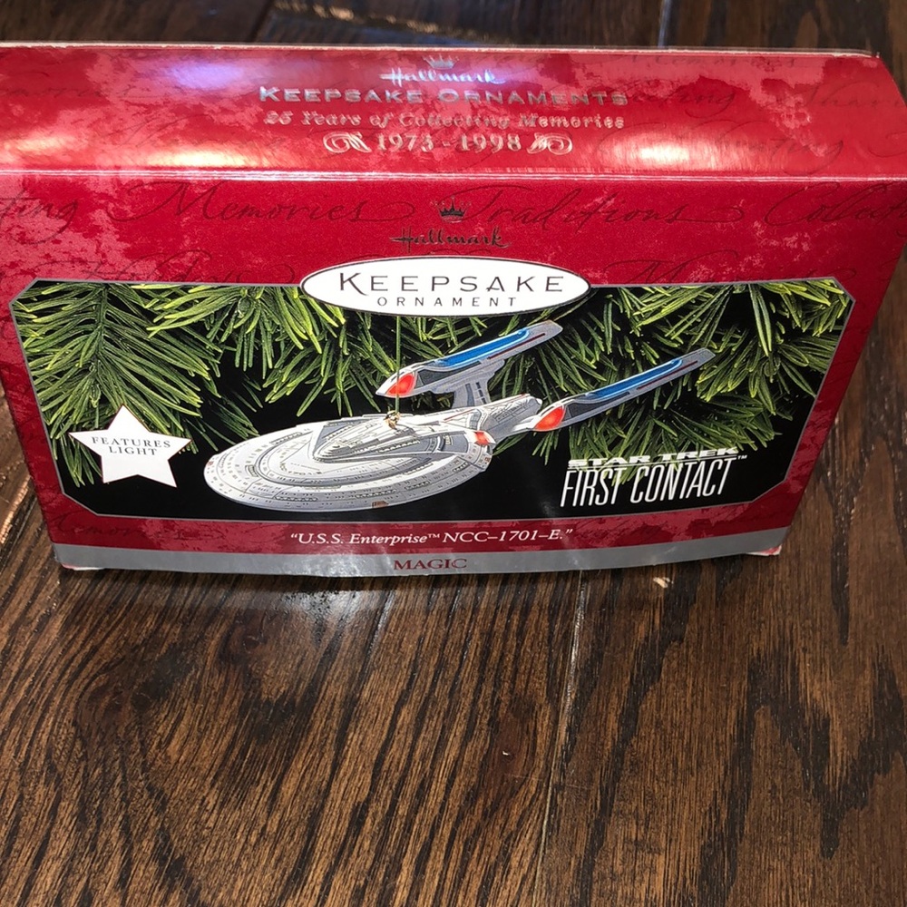 Hallmark keepsake ornament USS Enterprise NCC-1701-E.